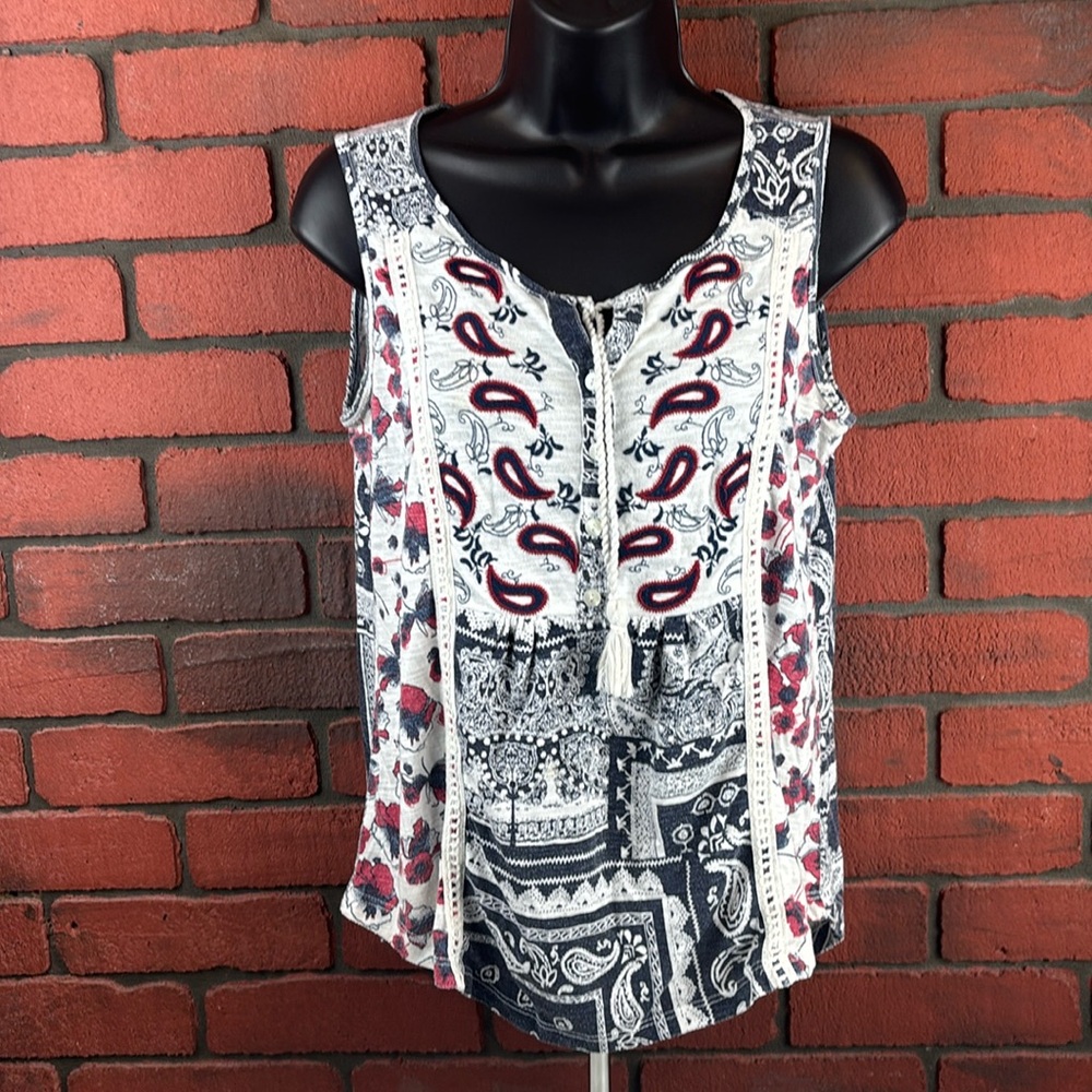 Hannah Tank Top Womans Medium‎ Paisley
